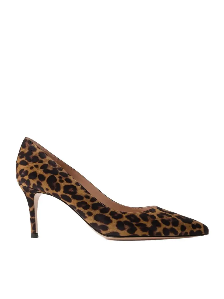 Gianvito Rossi Gianvito 70 Leopard-print Suede Pumps