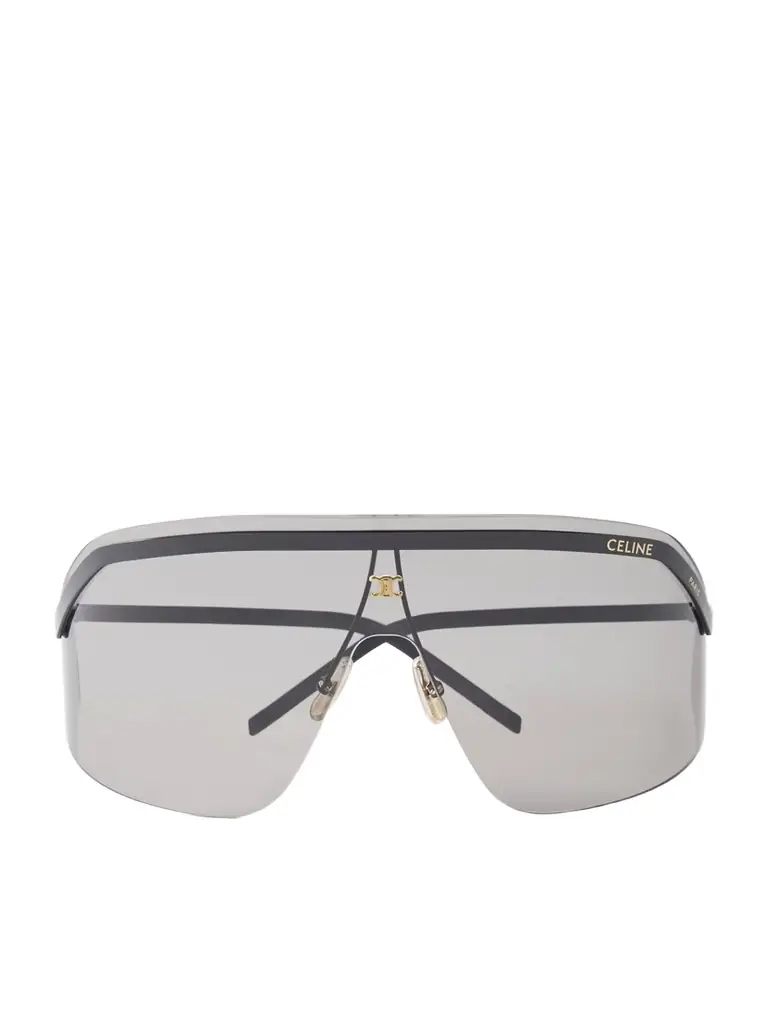 CELINE Eyewear Celine Défilé Black Mask Metal Sunglasses
