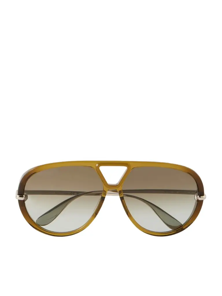 Bottega Veneta Eyewear Aviator-style Acetate Sunglasses