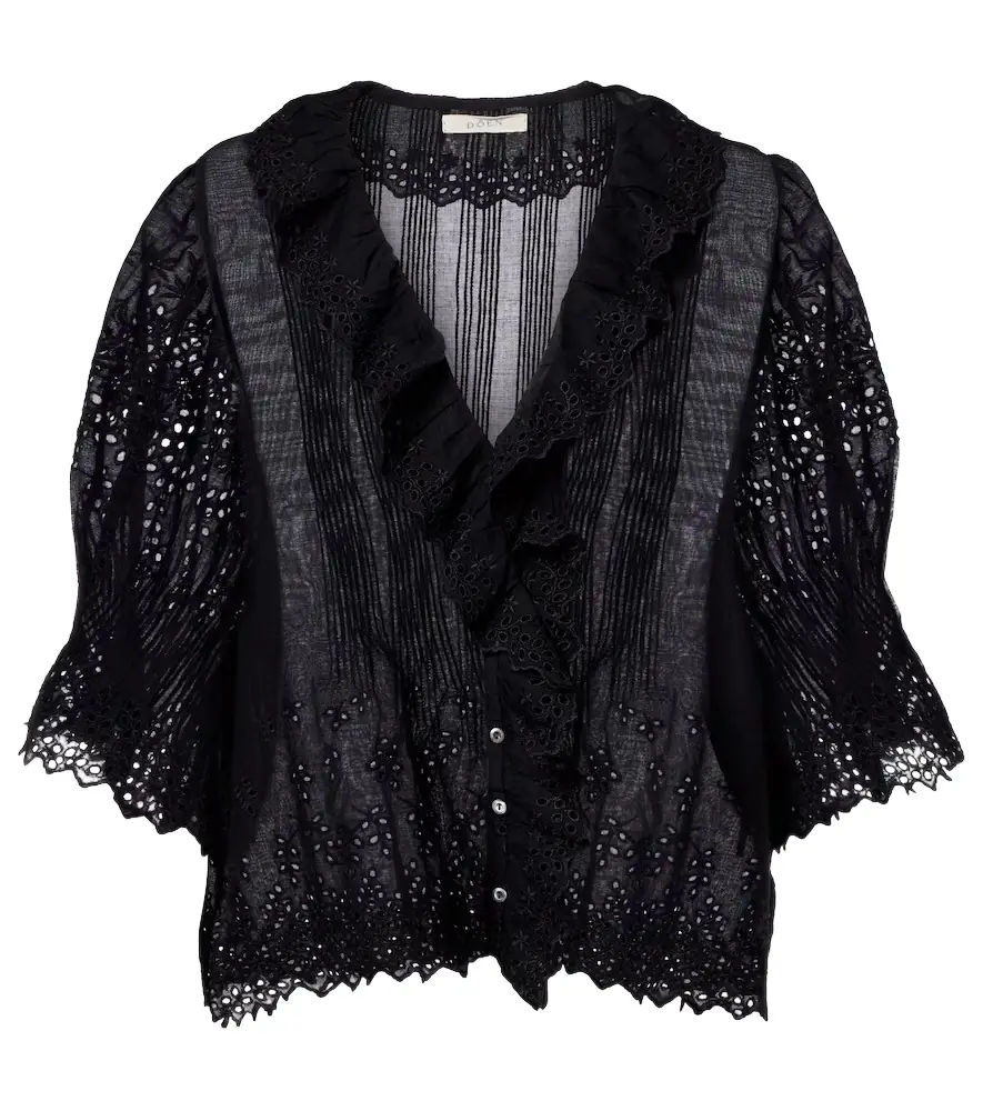 Doen Dôen Henri pointelle cotton top