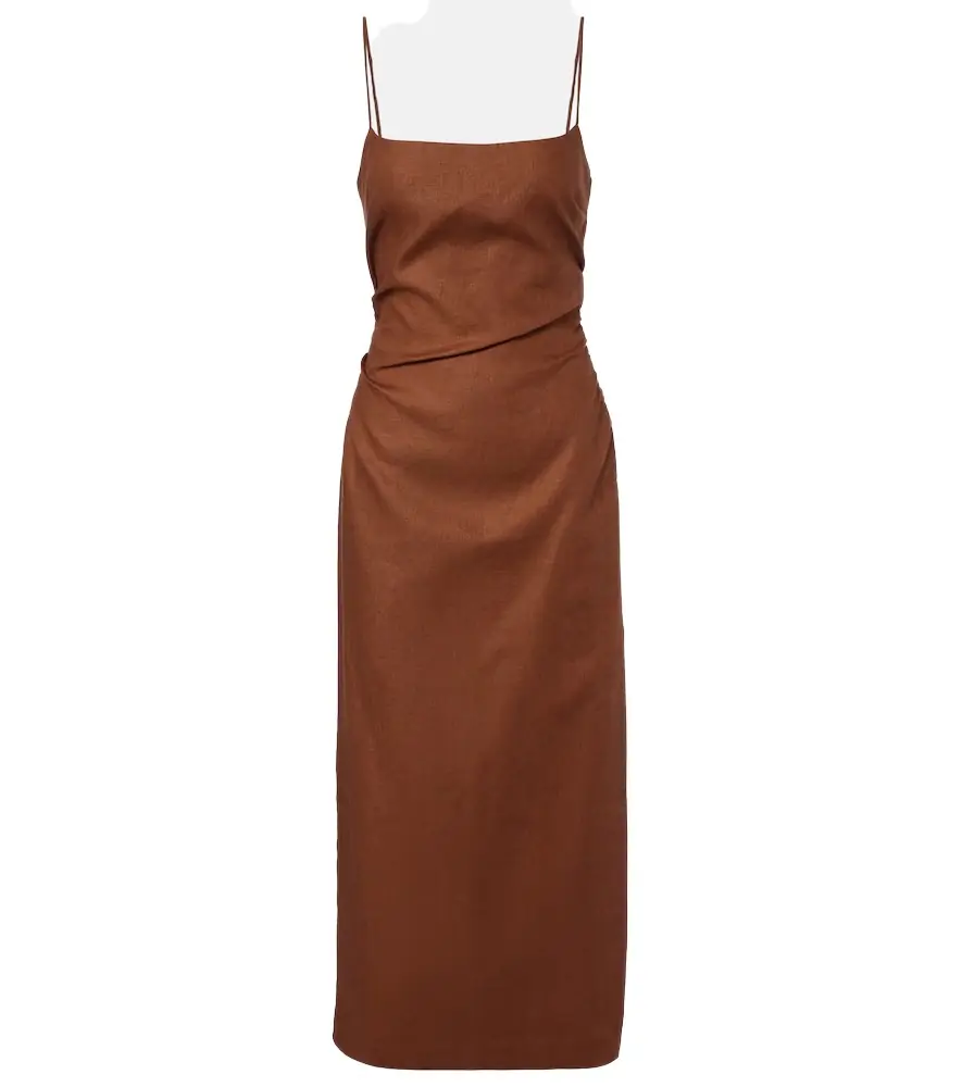 SIR Linen midi dress