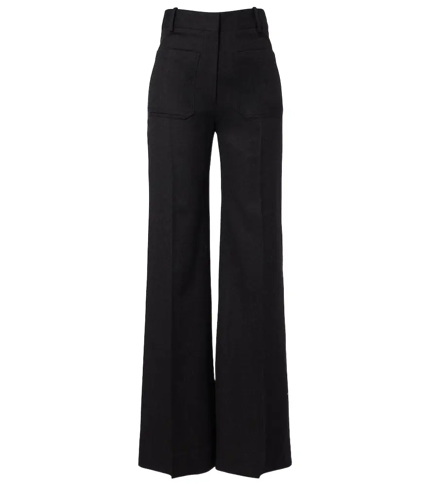 Victoria Beckham Alina virgin wool flared pants