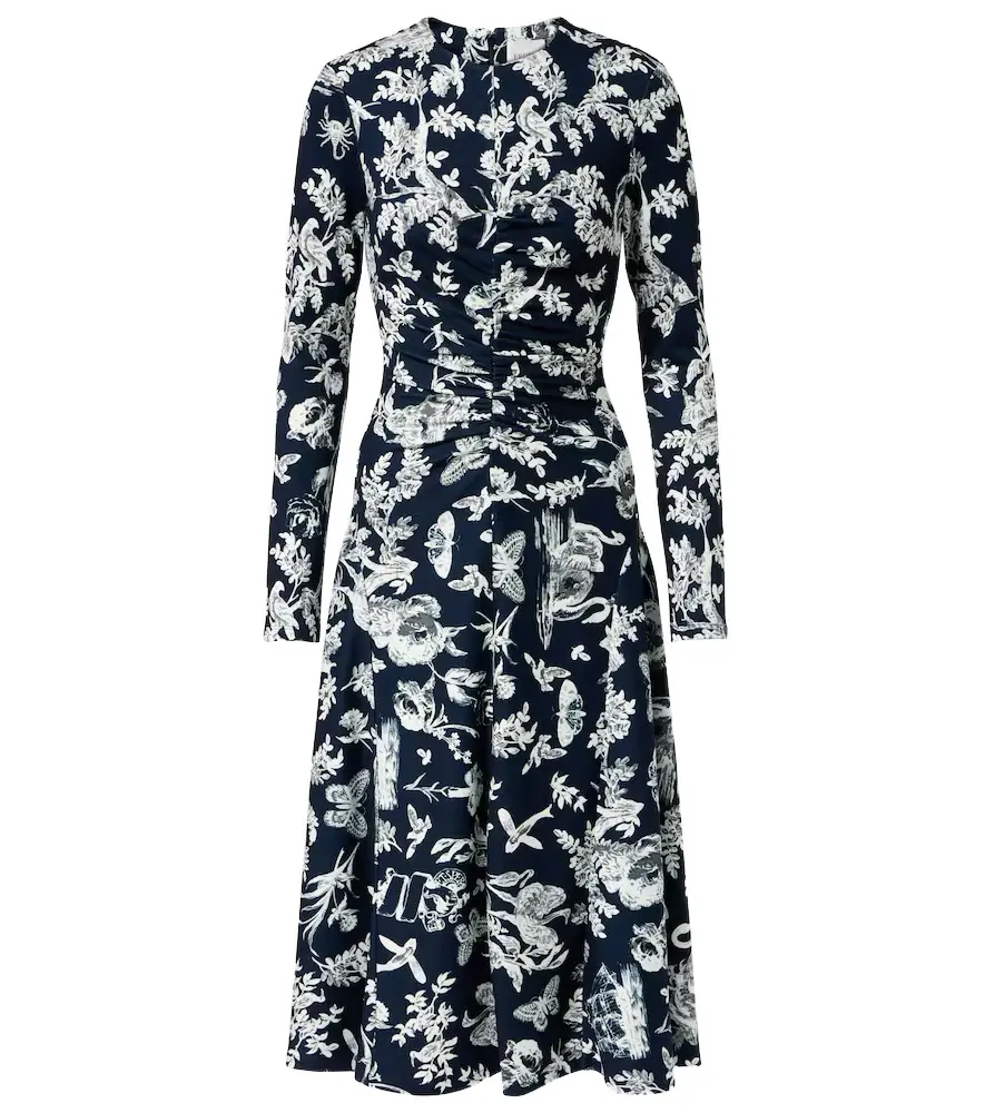 Erdem Floral ruched midi dress - Women's Clothing