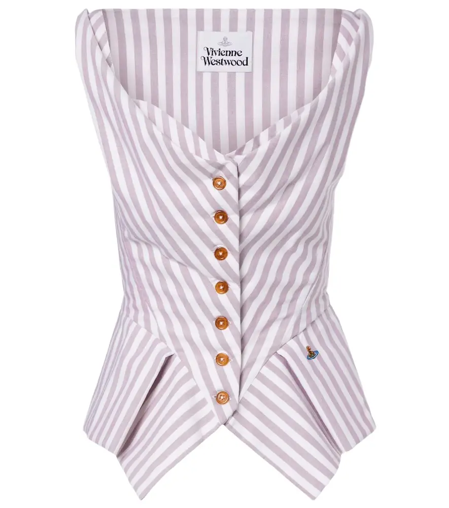 Vivienne Westwood Monday striped cotton top