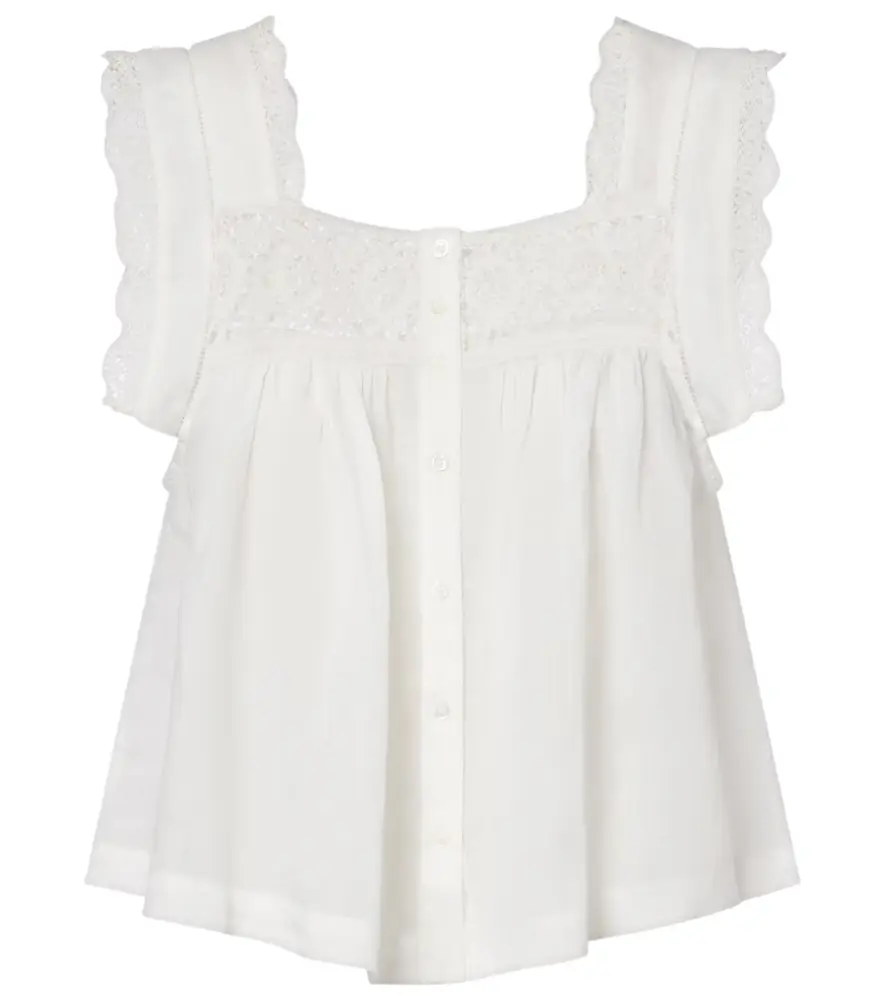 Citizens of Humanity Mia lace-trimmed top