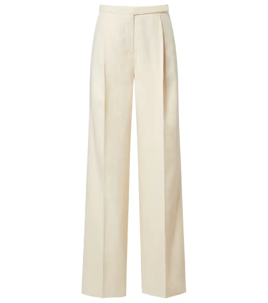 Dorothee Schumacher Casual Sophistication linen and cotton wide-leg pants
