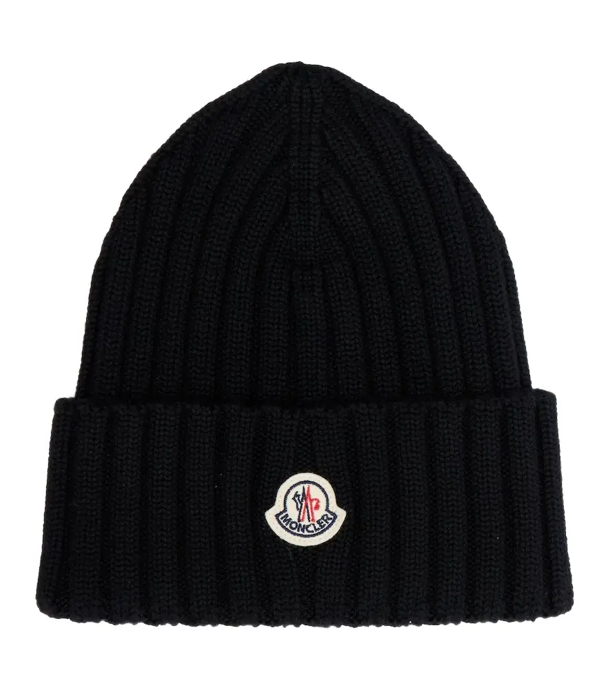 Moncler Ribbed-knit virgin wool beanie