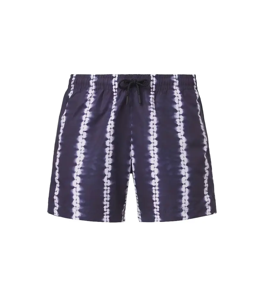 Commas Striped swim trunks
