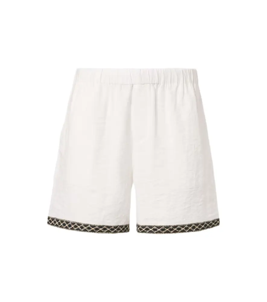 Commas Crochet-trimmed shorts