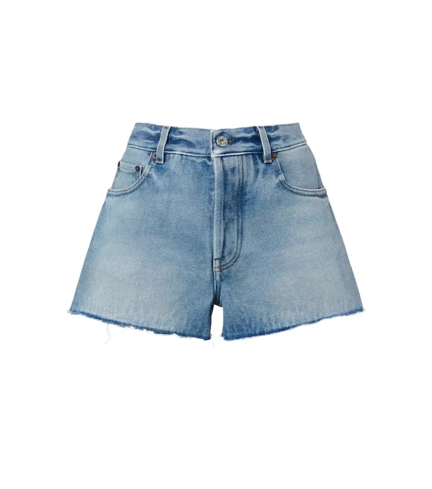 Miu Miu Frayed denim shorts