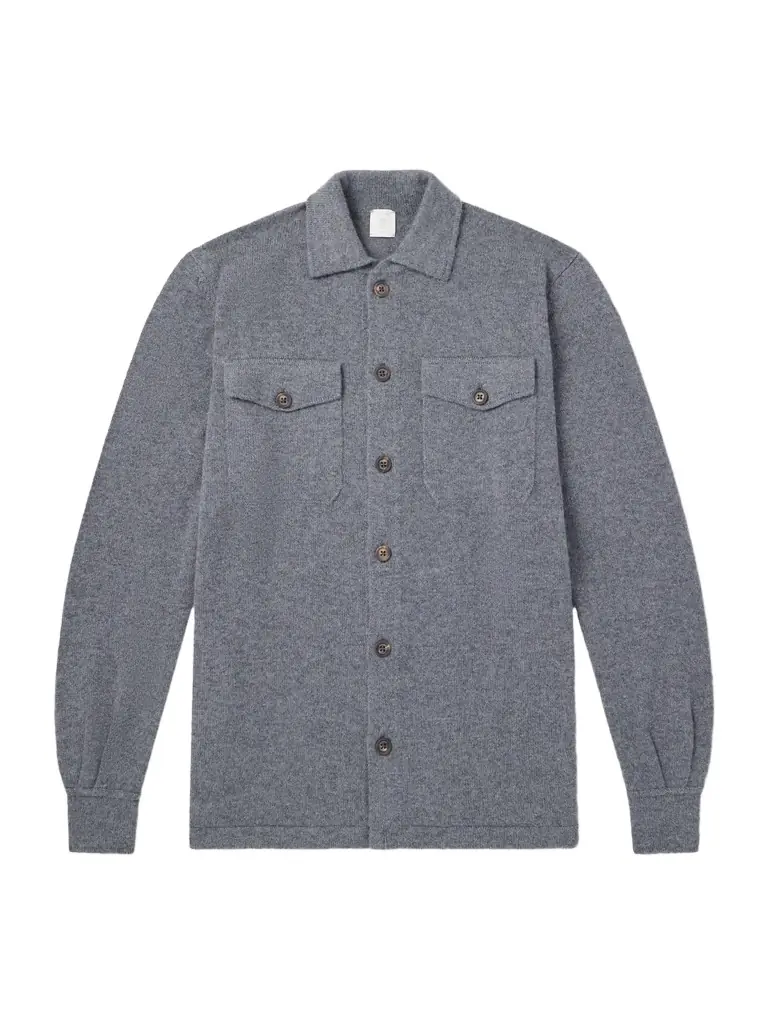ELEVENTY Cashmere Knitted Overshirt - Men