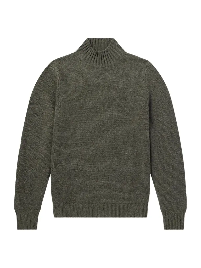 FEDELI Onda Wool and Cashmere-Blend Sweater - Men