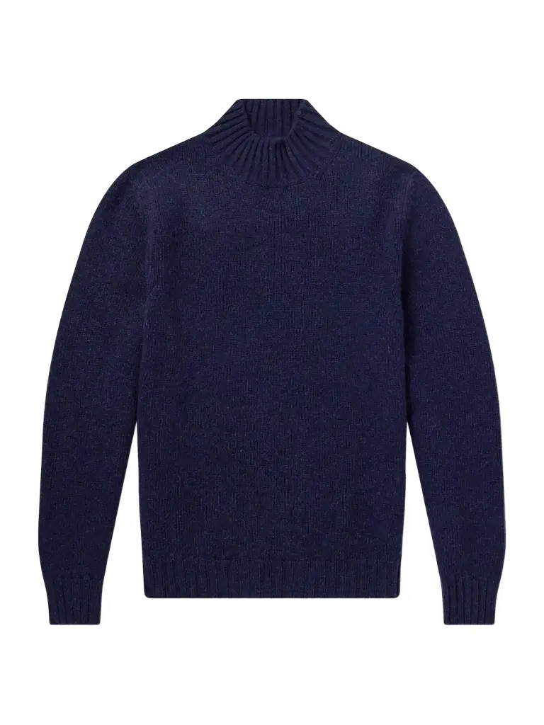 FEDELI Onda Wool and Cashmere-Blend Sweater - Men