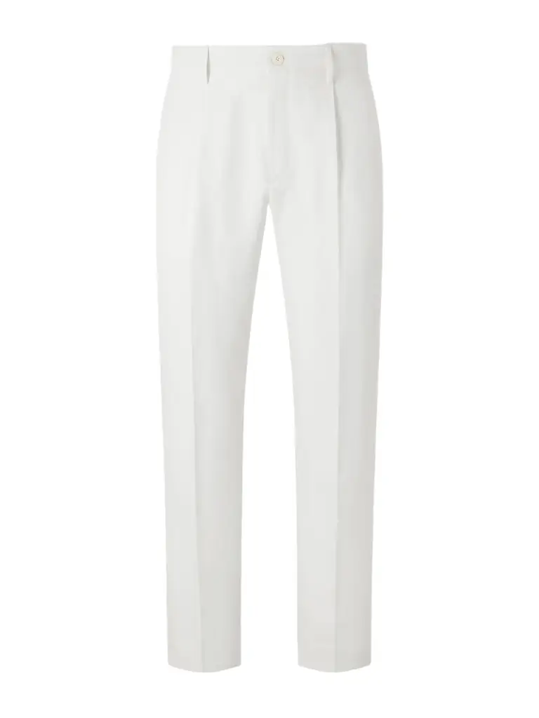 Mamhood Straight-Leg Pleated Linen And Silk-Blend Trousers - Men