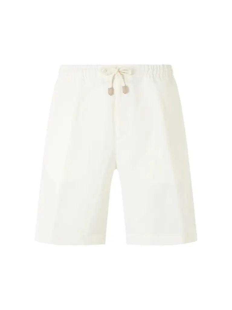 Canali Straight-Leg Linen And Silk-Blend Bermuda Shorts - Men