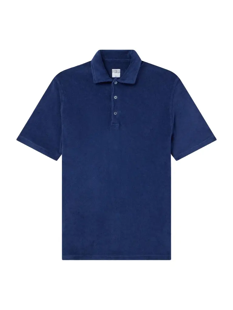 FEDELI Mondial Cotton-Terry Polo Shirt - Men