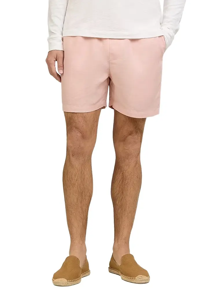 Onia Men's Air Linen-Blend Shorts - Pink Sand