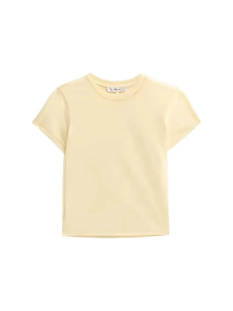FRAME Women's The Vintage Baby T-Shirt - Lemon