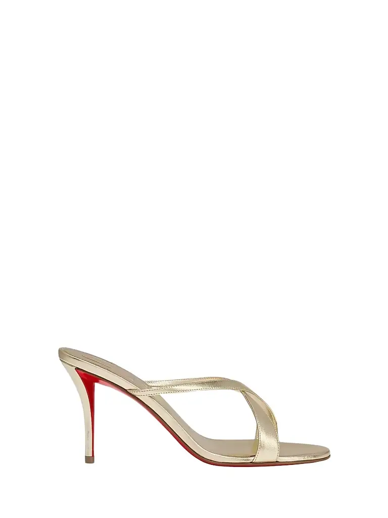 Christian Louboutin Women's Mulazee Cross Sandals - Platine