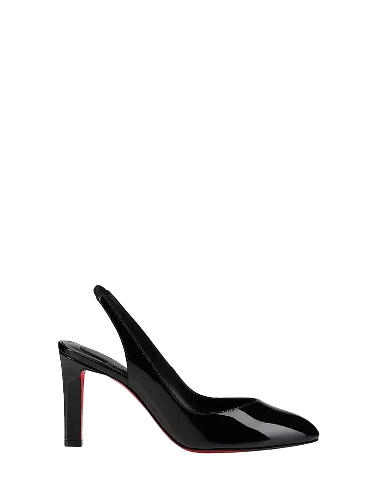 Christian Louboutin Women's Fanny Love Slingback Heels - Black