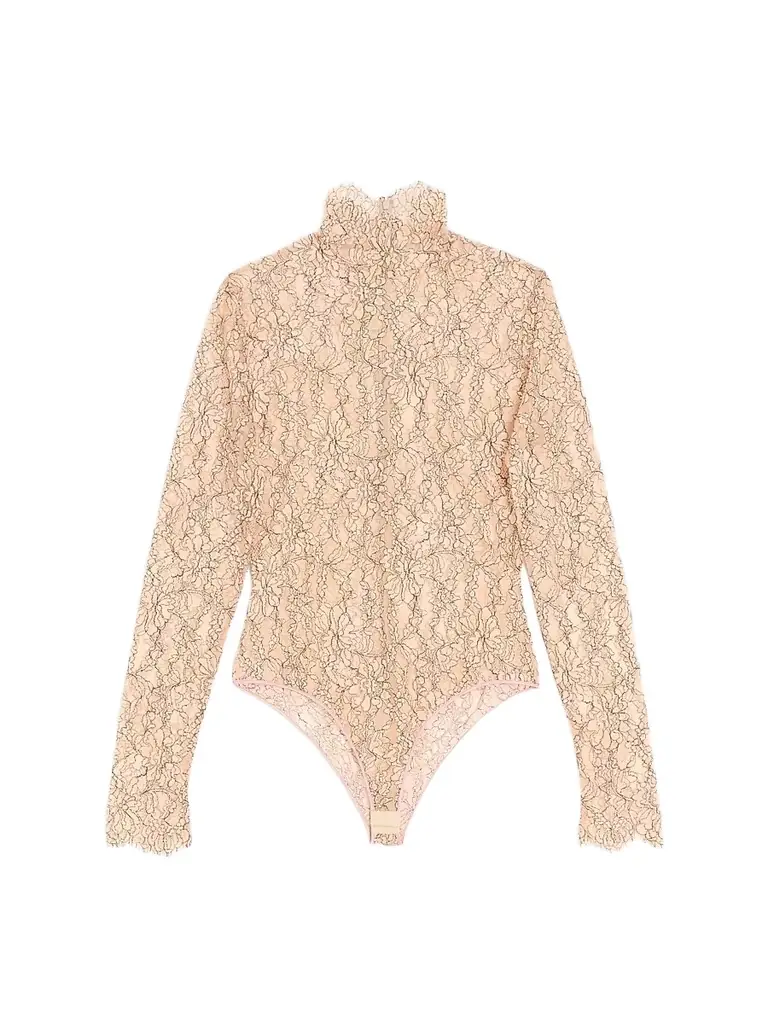 Valentino Garavani Women's Rebrodé Lace Bodysuit - Skin