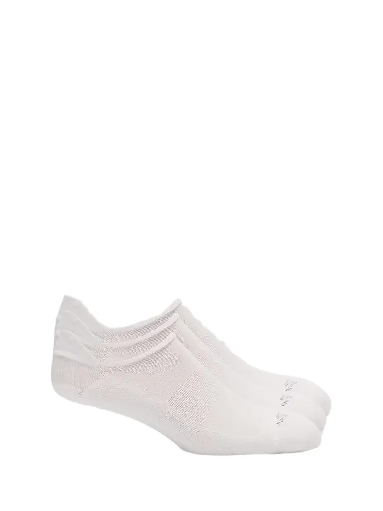 Marcoliani Men's Invisible No-Show Socks 3-Pack - White