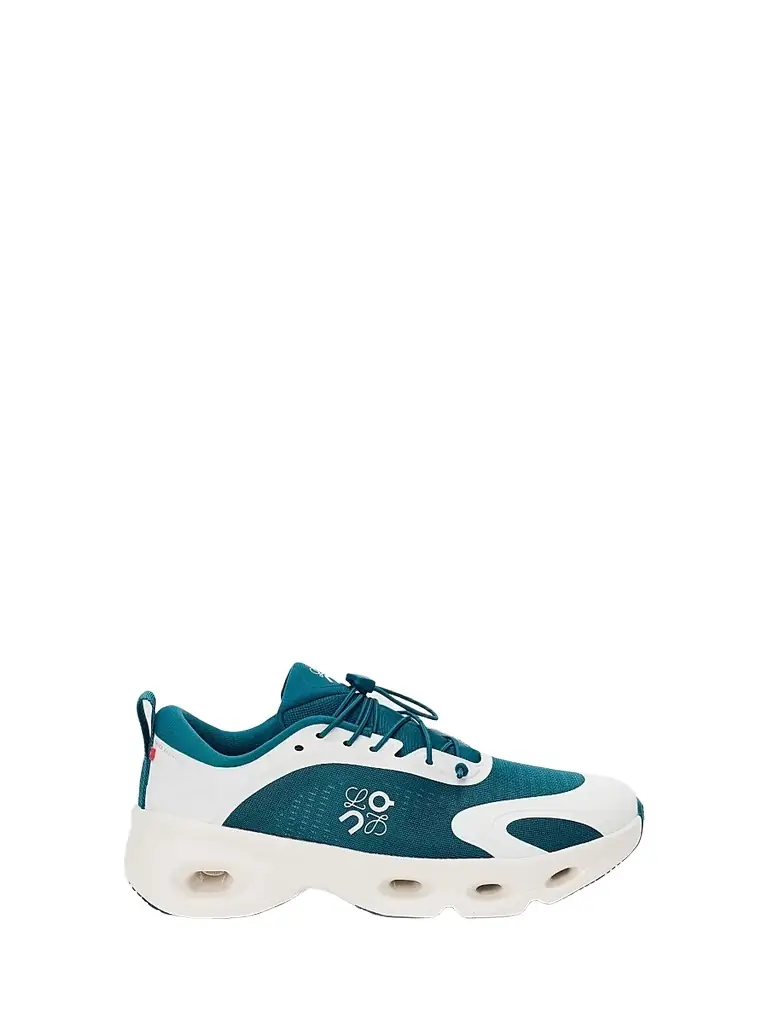 LOEWE Men's X ON Cloudsolo Low-Top Sneakers - Teal Eggshell - Men's Clothing