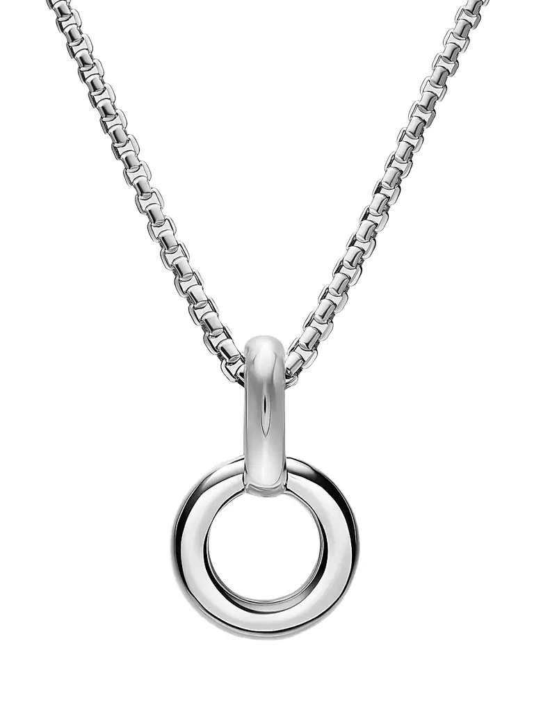 David Yurman Women's Amulet Holder in Sterling Silver, 20.3MM - Silver