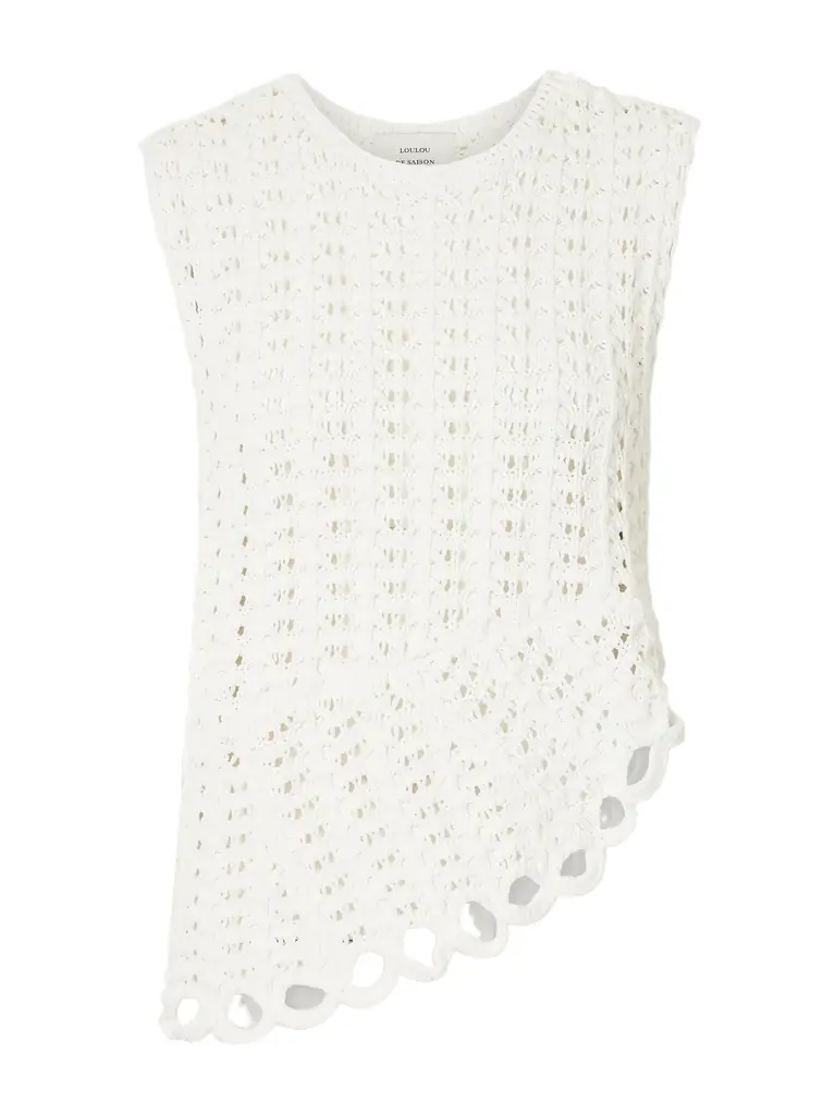 Loulou de Saison Saez crocheted top