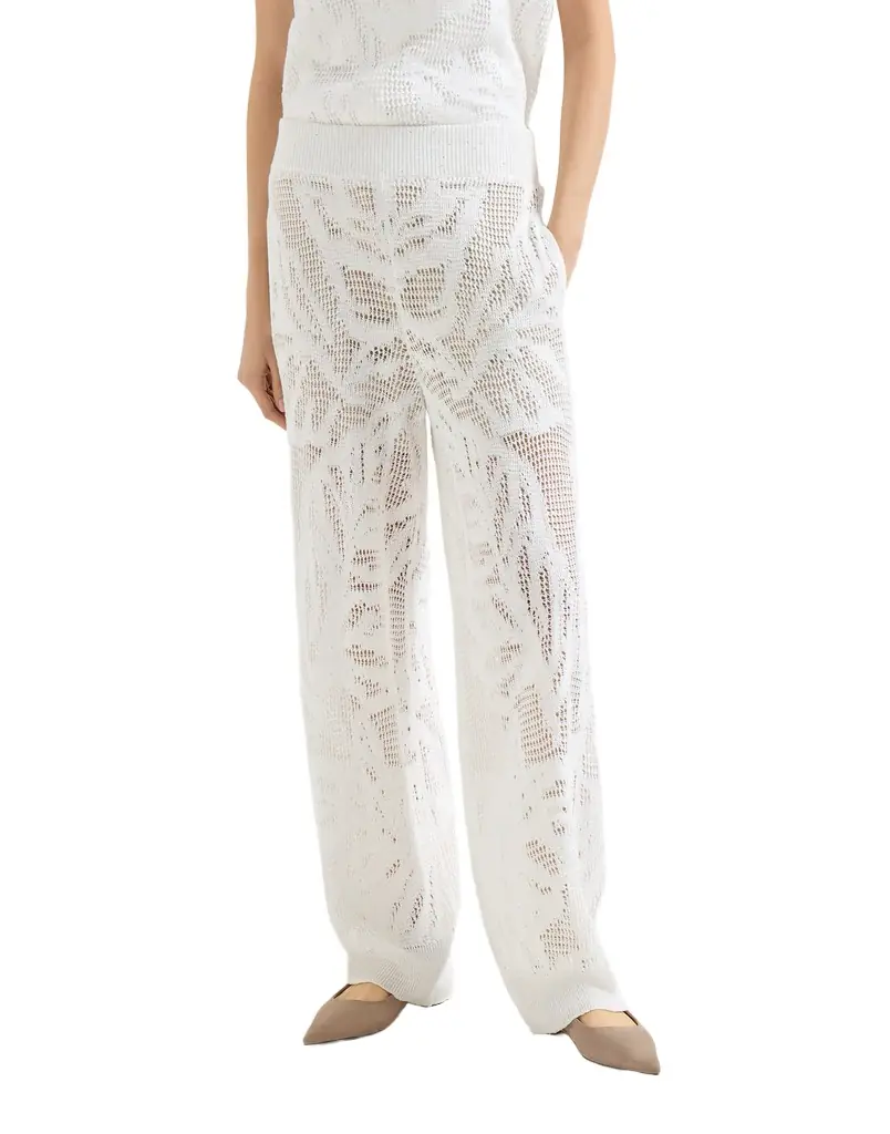 Brunello Cucinelli Dazzling water lilies trousers