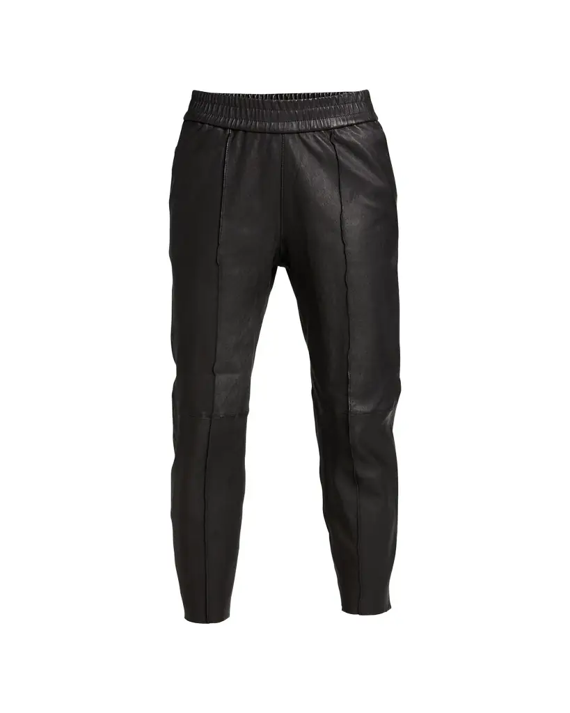 SPRWMN High-Waist Leather Joggers - Women's Clothing