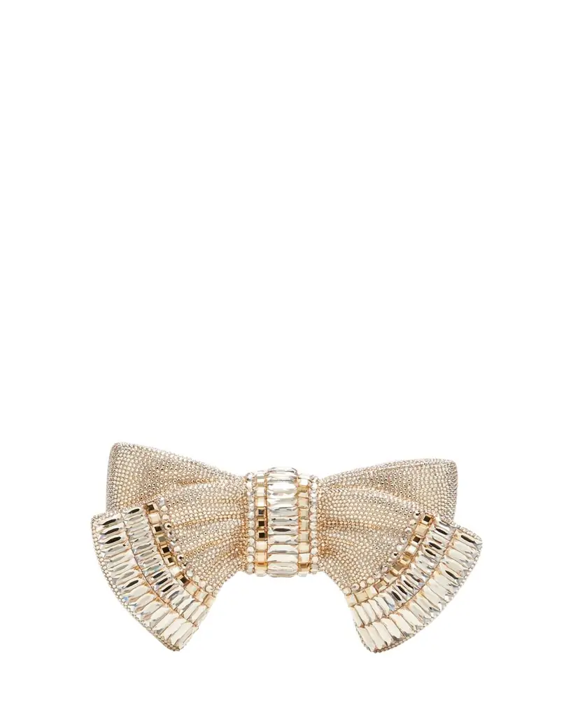 Judith Leiber Couture Bow Deco Crystal Minaudiere