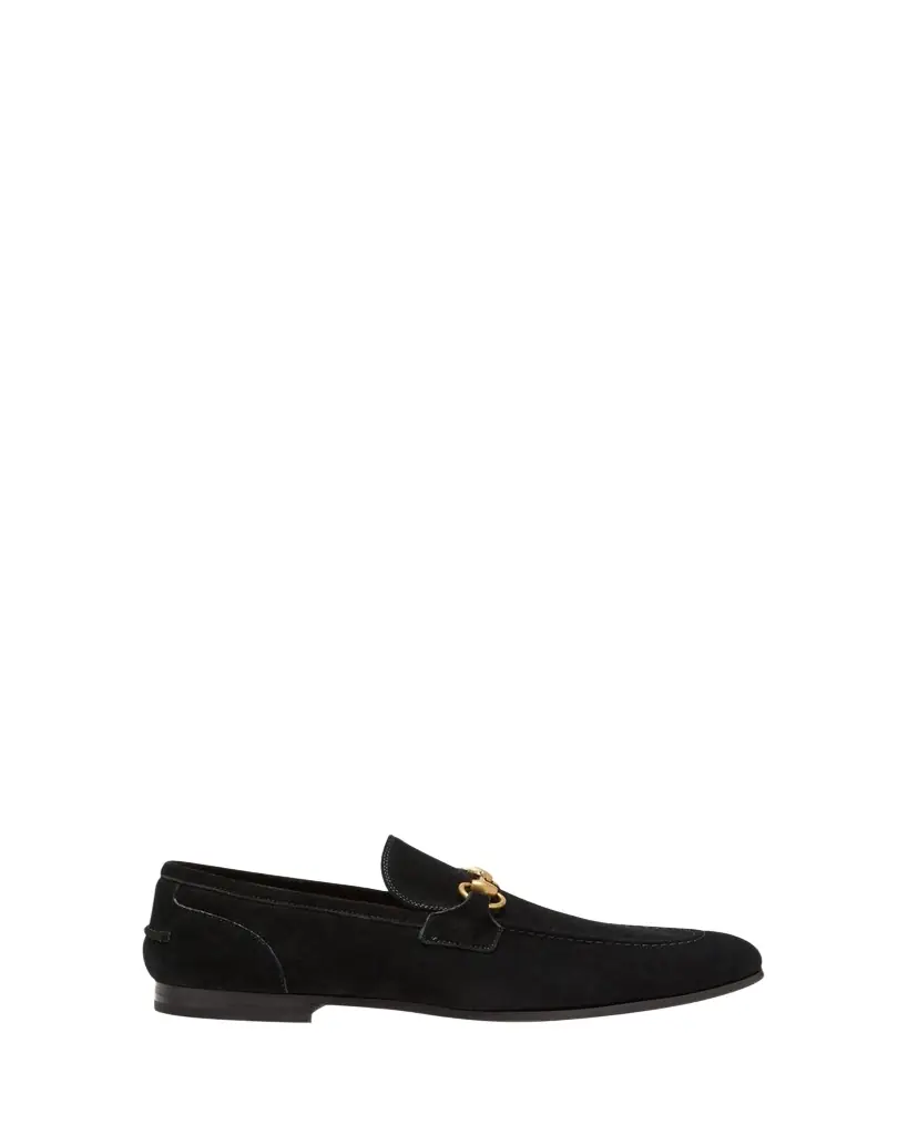 Gucci Men's Jordaan Suede Bit Loafers