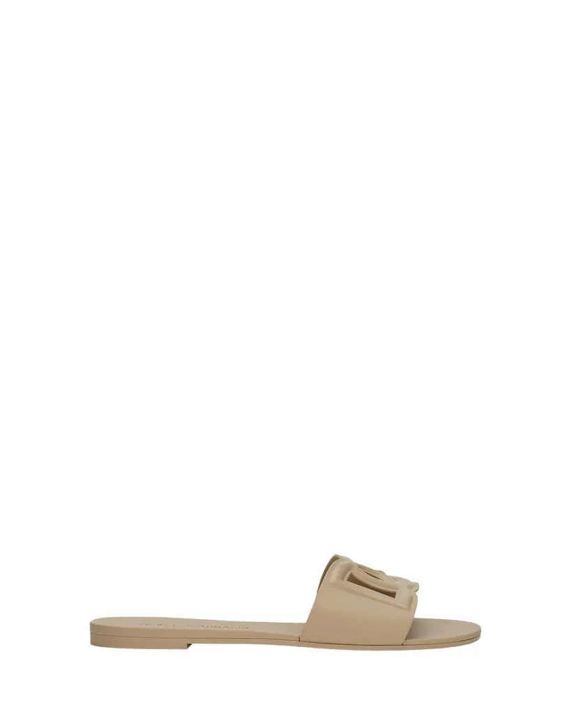 Dolce & Gabbana Cut-Out DG Rubber Sandals