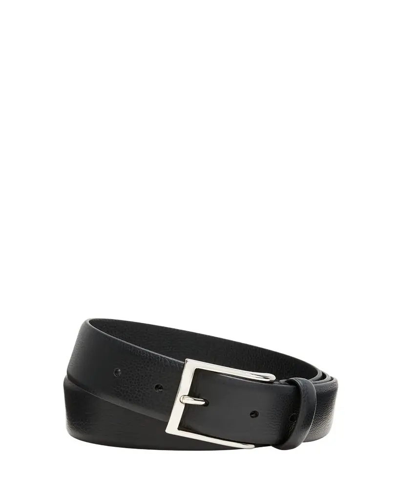 Simonnot Godard Men's Galuchat Grained Leather Belt, 35mm - Women's Accessories