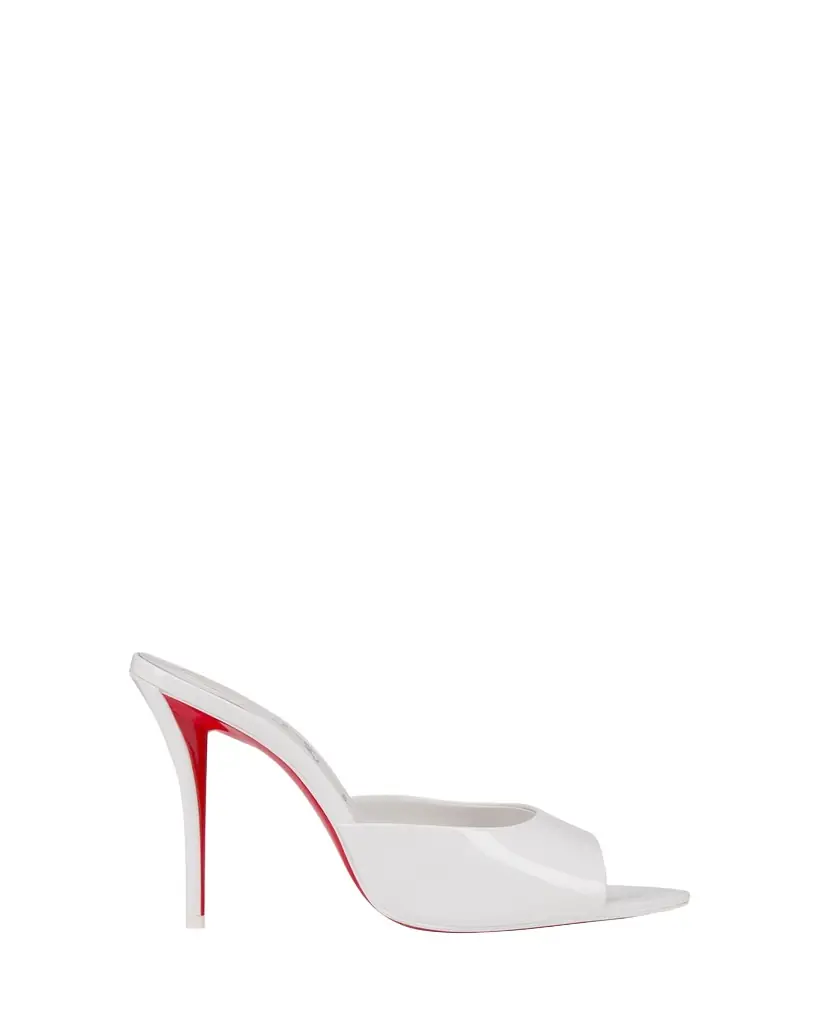 Christian Louboutin 100mm Miss Z Leather Mule Sandals