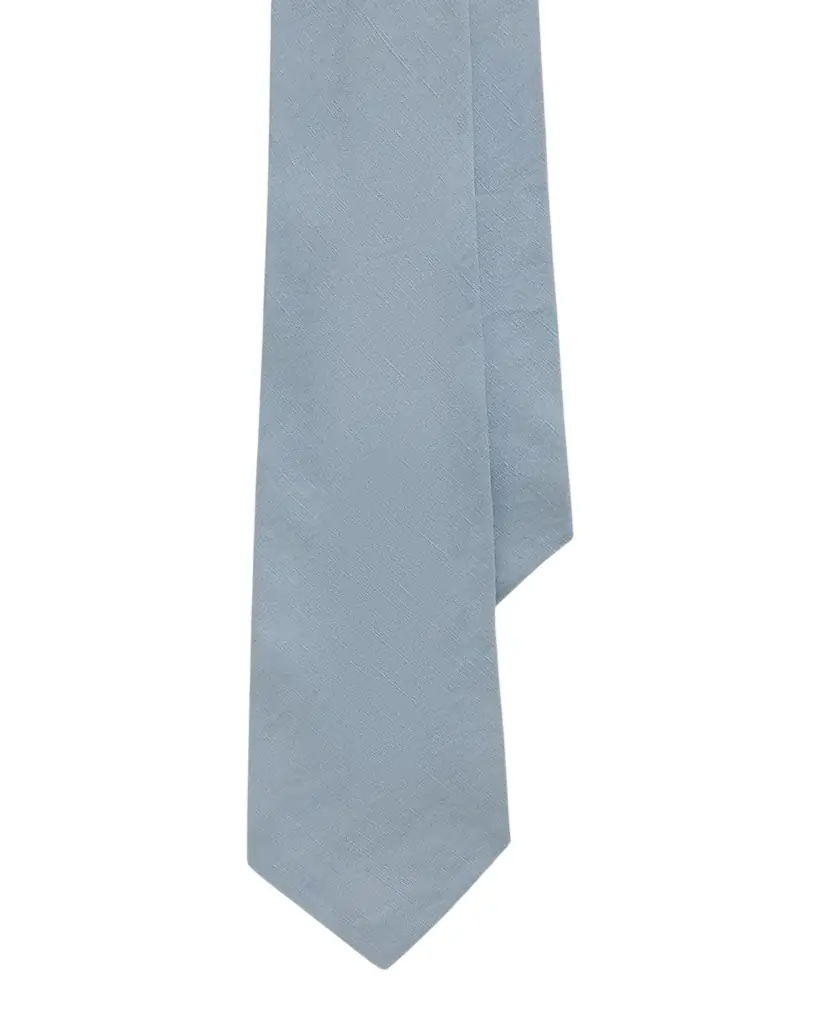 Ralph Lauren Purple Label Men's Silk-Linen Textured Tie - Women's Accessories