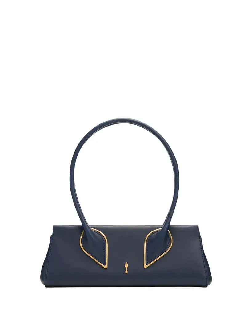 Christian Louboutin Venus Calf Leather Baguette Shoulder Bag