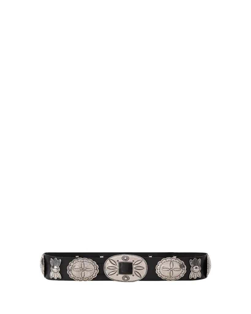 Ralph Lauren Collection Vacchetta Concho Leather Belt - Women's Accessories