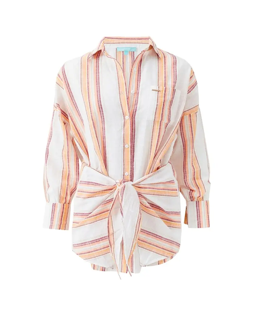 Melissa Odabash Sara Mini Shirtdress Coverup