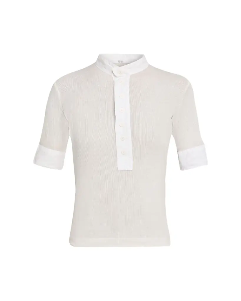 All Three Maria Rib Henley Shirt