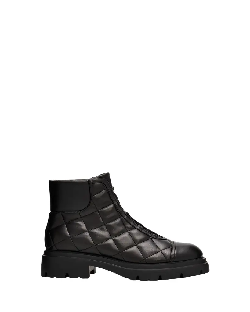 Stuart Weitzman Hudson Quilted Leather Hiker Booties