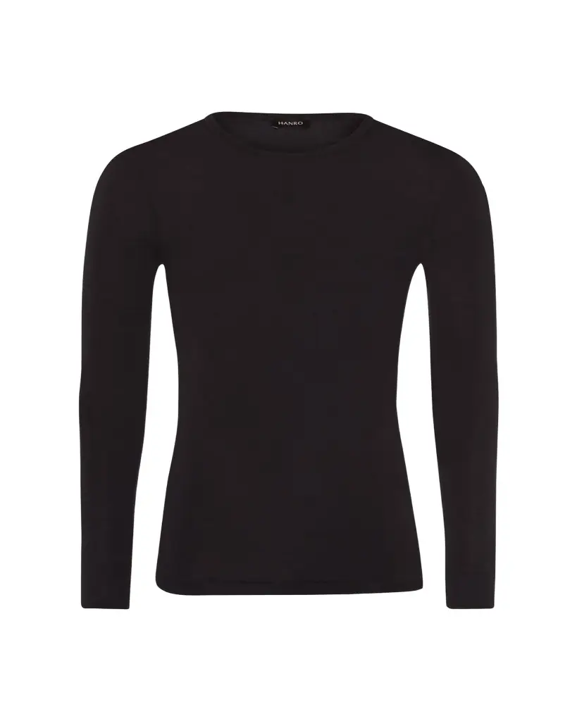 Hanro Woolen Silk Long-Sleeve Shirt - Women's Clothing