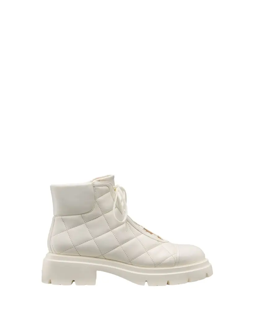 Stuart Weitzman Hudson Quilted Leather Hiker Booties