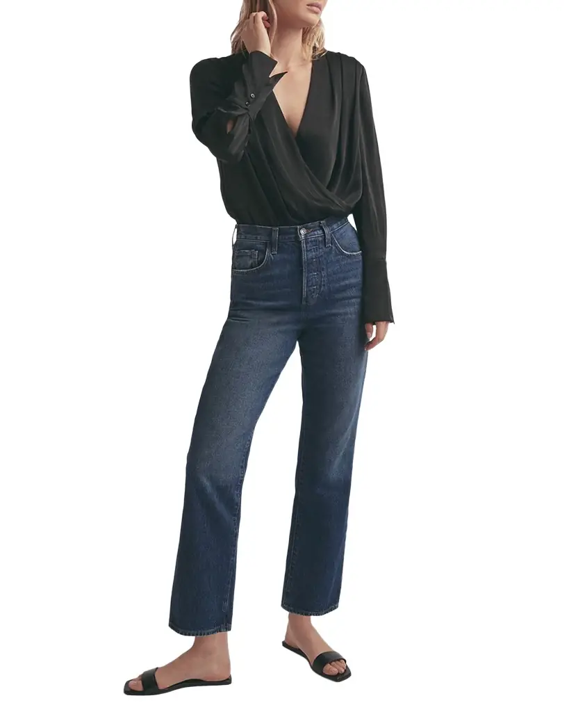 Favorite Daughter The Date Satin Bodysuit