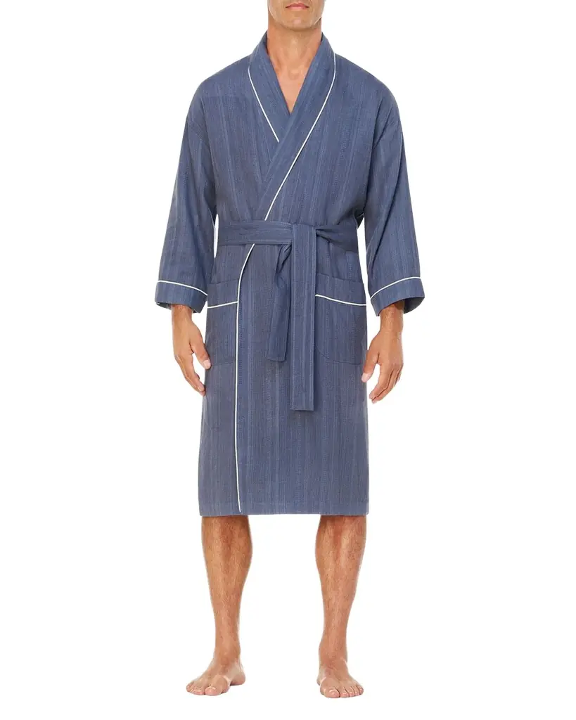 Majestic International Men 's Summer Woven Shawl Robe - Women's Lingerie