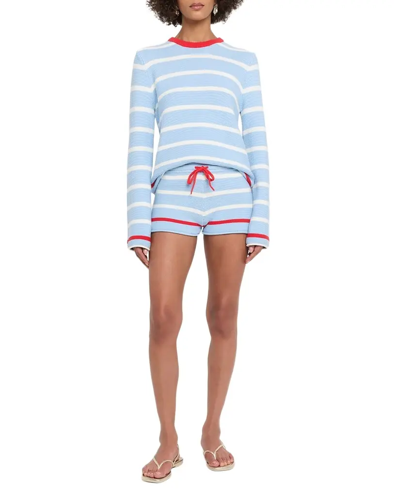 Solid and Striped The Hudson Striped Knit Shorts