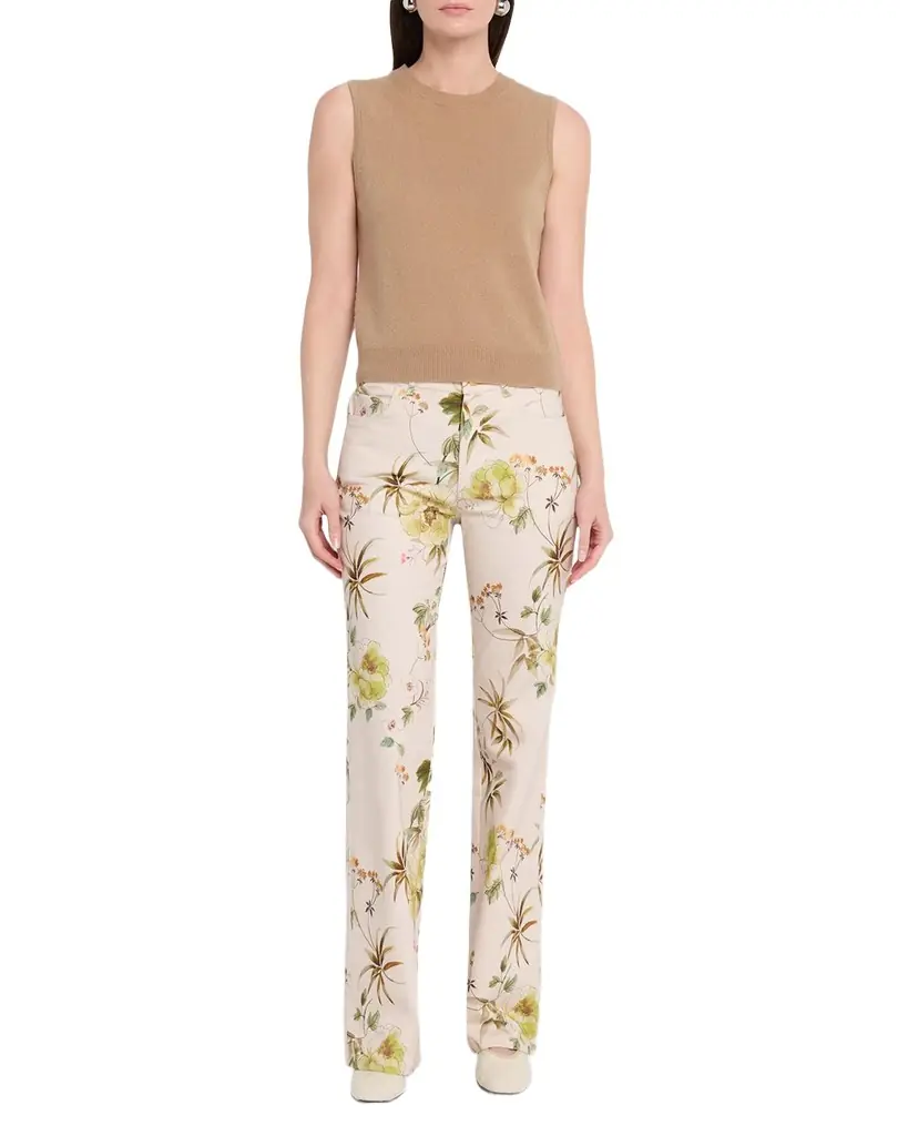 Kobi Halperin Leigh Floral-Print Straight-Leg Pants