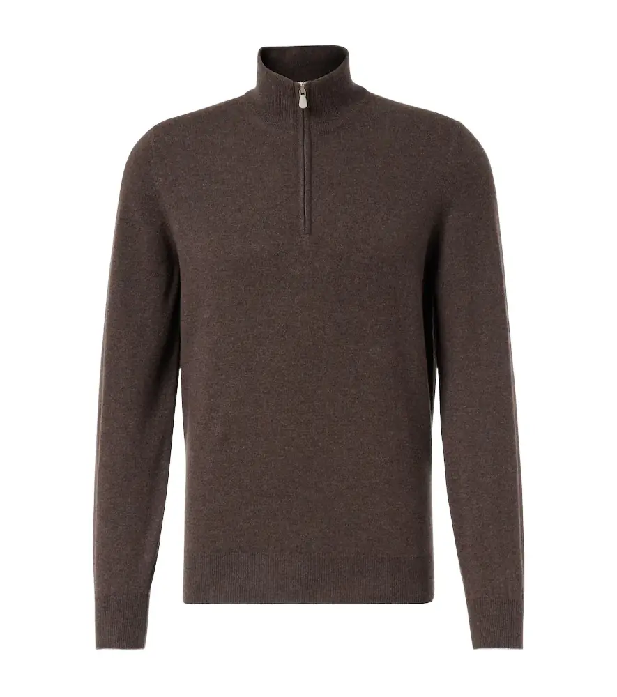 Brunello Cucinelli Cashmere half-zip sweater