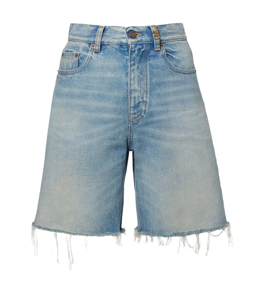 Chloe Chloé Faded denim shorts